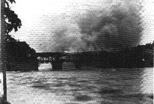 Der Brand der Holzbrcke 1897
