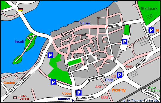 Stadtplan der Altstadt